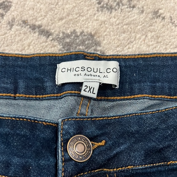 Distressed Women’s Skinny Jeans SZ 2X - Picture 3 of 5